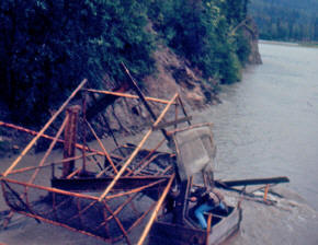 Fish trap on Tanana River Alaska 1967