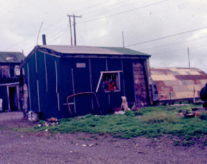 Tar paper home in Barrow, Alaska 1967