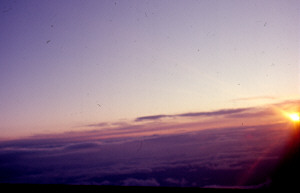 Midnight Sun from Plane Barrow Alaska 1967