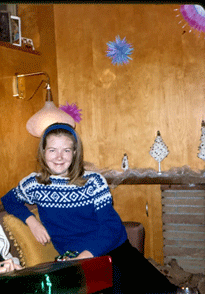 Sally Schurr Christmas 1966 Montebello, CA
